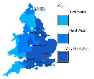 UK Hard Water Areas